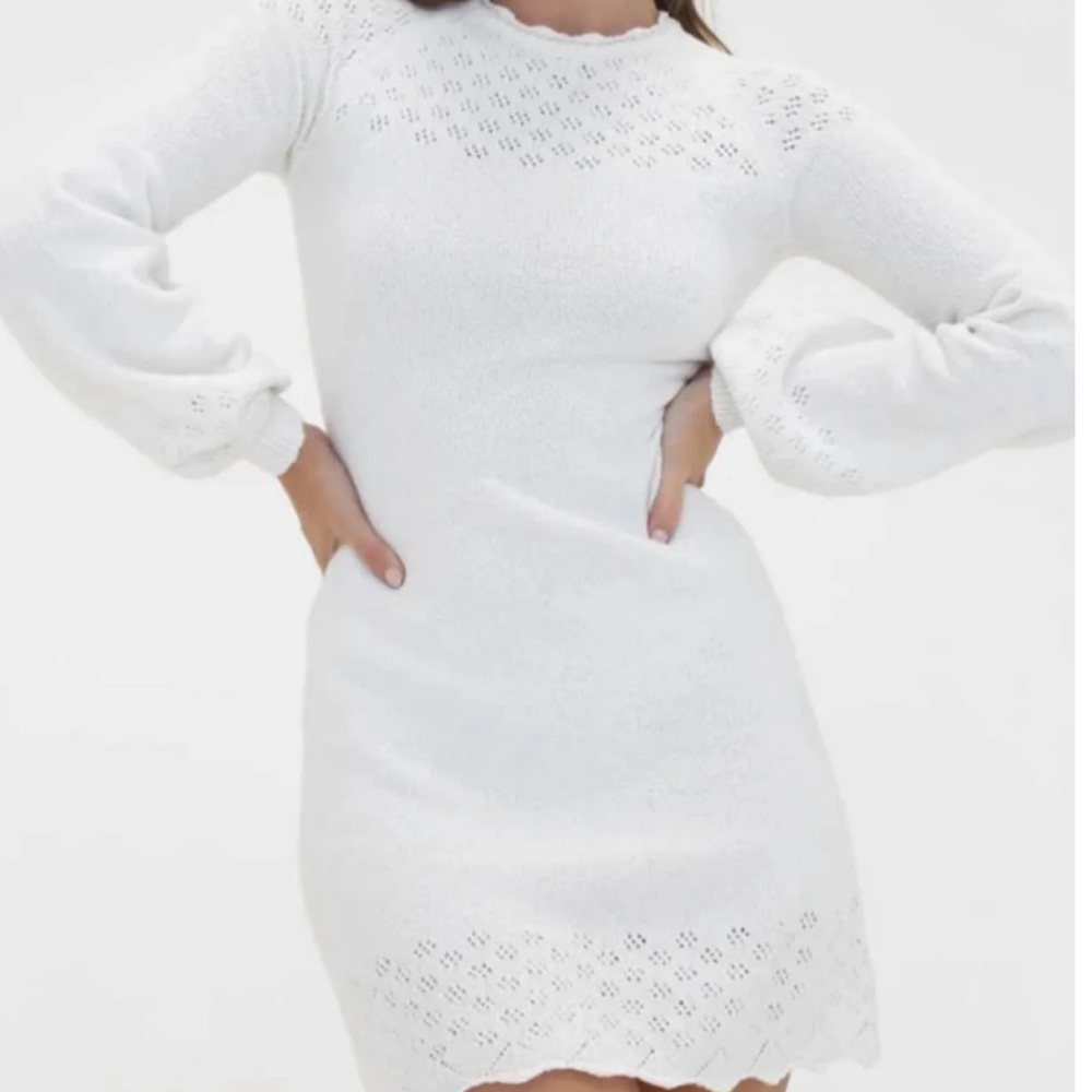 NWT Rumored White Vermont Mini Dress size Medium